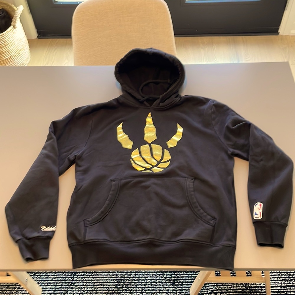 Toronto Raptors NBA Hoodie Black and Gold